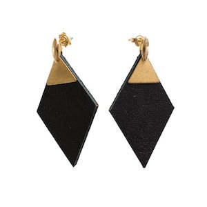 Befallen Leather Collection: Diamond Studs
