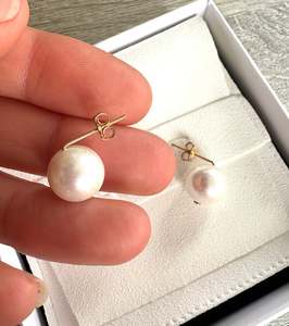 Lush Fresh Water Pearl drop studs small