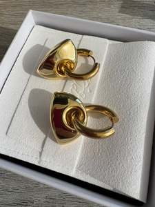 The Odi Edit: Gold Ingot Modern Hoop Earrings