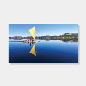 Christmas Gifts Under 30: Kuramātakitaki cuts through a still Otago Harbour photo print