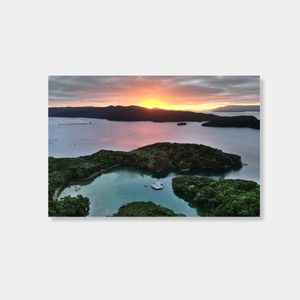 Christmas Gifts Under 30: Sun sets over Stewart Island photo print