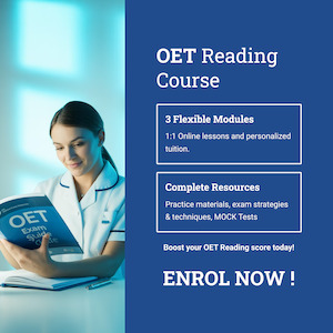 Frontpage: OET Reading Course