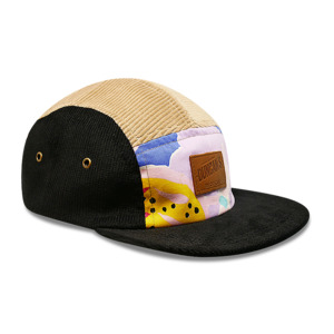 58th Drop: Upcycle black/Tan - 5 panel