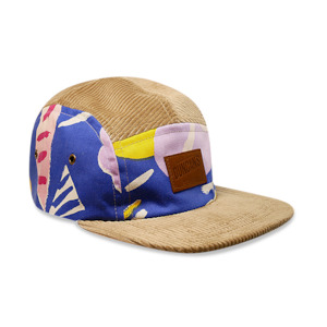 58th Drop: Upcycle floral-tan - 5 panel