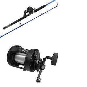 Catch: Fishtech 6ft Boat Fishing Combo with Overhead Reel - 1 Piece Rod