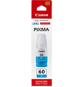 Canon Consumables: Canon GI60C Cyan Pixma Endurance Ink Bottle