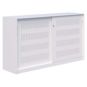 Shelving Filing And Storage: Accent Fortis Steel Storage Sliding Door Cabinet 1800L x 1200H