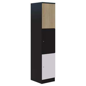 Mascot Locker-unit (3 x 1) 1490H x 400W x 500D (Meltecca Wood)