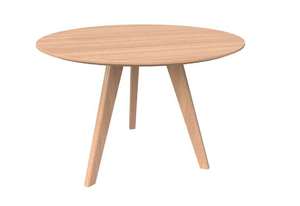 Oslo Meeting Table - 1200R - 3 Leg - Ash Veneer Top
