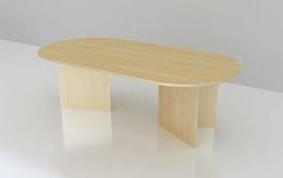 NZ Made 2400L D Shape Boardroom Table