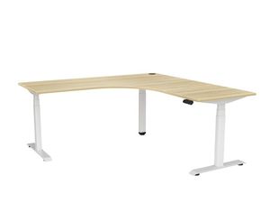 Height Adjustable: Knight Haven Electric 90° Workstation 1800 x 1800