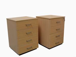 Mobile Drawers: Accord 4 Draw - Lockable