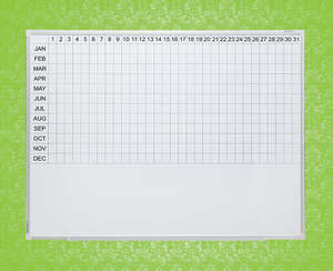 Whiteboards Noticeboards: Clarity Porcelain Planner WhiteBoards - 1200 x 1800 (Year, Term or School)