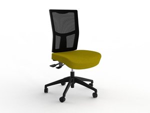 Mesh: Knight Urban 3 Lever Mesh Back Chair - Felt Colours