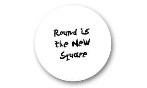 Standard Round Glass Writing Board 1200R - White