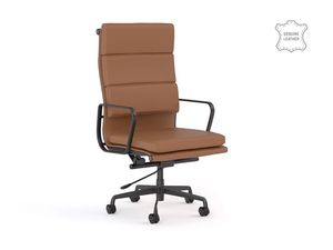 Executive: Knight Vogue Executive Highback Chair - Tan Leather