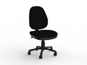 Office: Knight Group Evo 3 Lever Highback with Luxe Seat - Black Only