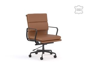 Knight Vogue Executive Midback Chair - Tan Leather
