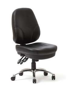 Executive: Knight Group Plymouth 3 Lever Highback - Leather
