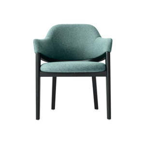 Meeting Room And Visitor Chairs: Mobel Hug Visitor Chair with Black Ash Legs
