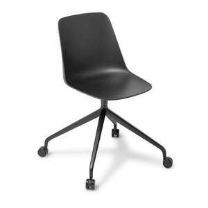 Meeting Room And Visitor Chairs: Max Black Swivel Base Chair