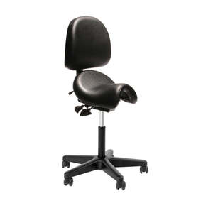 Office Stools: Buro Bambach Medical Saddle Seat with Back Rest
