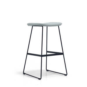 Maven Upholstered Bar Stool in Pale Blue *Clearance*