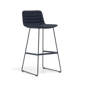 Mobel Maven Fully Upholstered High Back Bar Stool