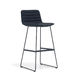 Mobel Maven Fully Upholstered High Back Bar Stool