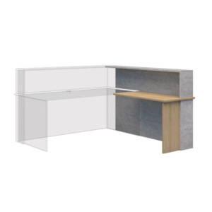 Office Reception Desks: Block Reception Return