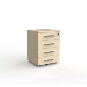 Office Mobiles: Cubit Locking 4-Drawer Mobile Storage Unit
