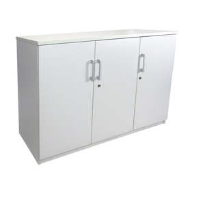 Mobel Sonic White Storage Credenza
