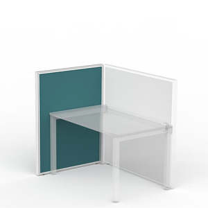 Office Partitions: Studio50 Screen 1200h White Frame