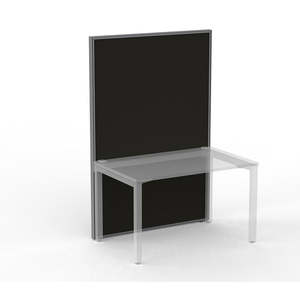 Office Partitions: Studio50 Screen 1800h Silver Frame