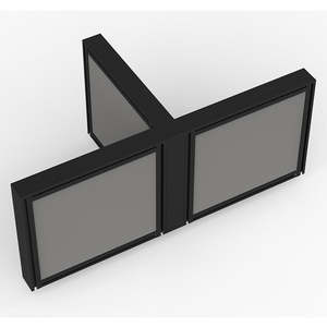 Partition Accessories: Studio50 90 Degree Post 3-Way