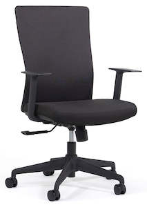 Blade Ergonomic Chair in Black Fabric