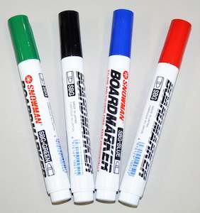 Snowman Bullet Tip Whiteboard Markers - Box of 12