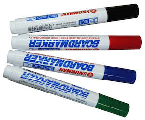 Snowman Chisel Tip Whiteboard Markers - Box of 12