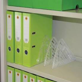 Polycarbonate Shelf Dividers for Smartstore Tambour Cabinet Shelves