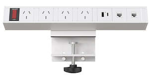 Desk Accessories: Desktop Power, Data & USB Clamp-on Grid
