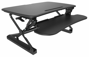 Arise Deskalator Sit/Stand Monitor Riser in Black - Small