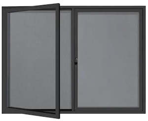 Notice Boards: PROWITE Lockable Notice Board - 1200mm x 1200mm