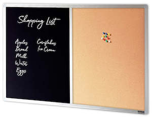Combination Chalkboard and Corkboard - 10 Sizes