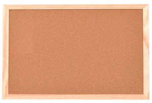 Corkboard with Natural Wood Frame - 16 Sizes