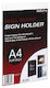 A4 Single Sided Portrait Wall Mounting Sign Holder
