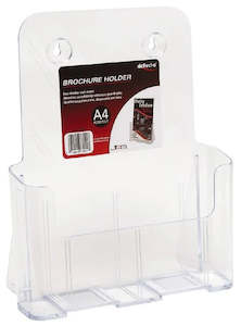 A4 Single Pocket Free Standing/Wall Mounting Brochure Holder