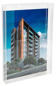 Brochure Holders: A3 Single Pocket Portrait Wall Mounting Brochure Holder