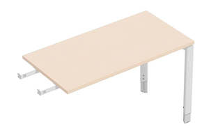 Oblique Height Adjustable Desk Return