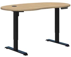Sit Stand Solutions: Duo ll Electric Height Adjustable Desk - Bean Shape