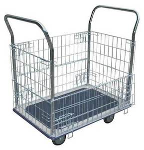 Trolleys: Heavy Duty Caged Platform Trolley